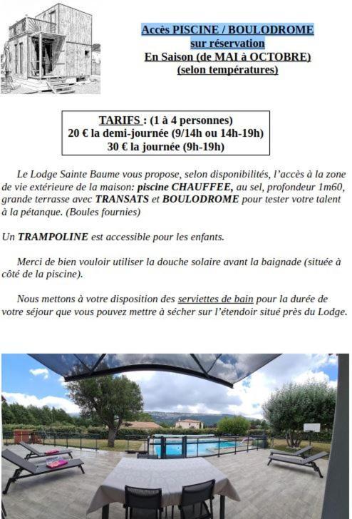 Le Lodge De La Sainte Baume Plan d'Aups ภายนอก รูปภาพ